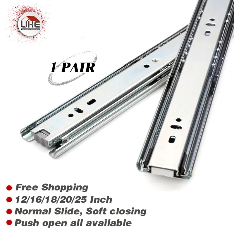Ball Bearing Drawer Slides Keyboard Cabinet Cupboard Drawer Runners For Furniture Slides