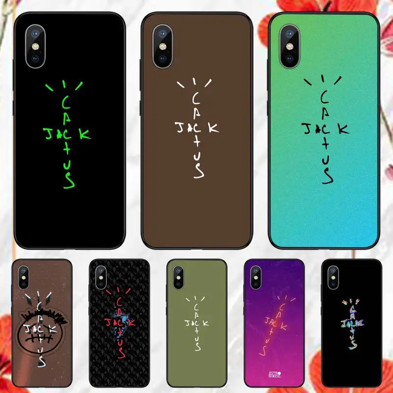 

cactus jack letter words Phone Case for iPhone 11 12 13 pro XS MAX 8 7 6 6S Plus X 5S SE 2020 XR mini