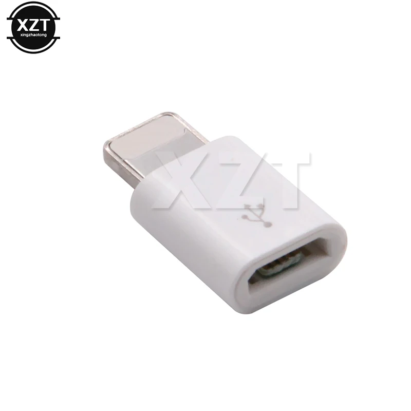 Мини Micro USB для освещения 8 Pin для Apple адаптер с брелоком для iphone X XS XR 8 7 Plus синхронизация зарядное устройство OTG конвертер