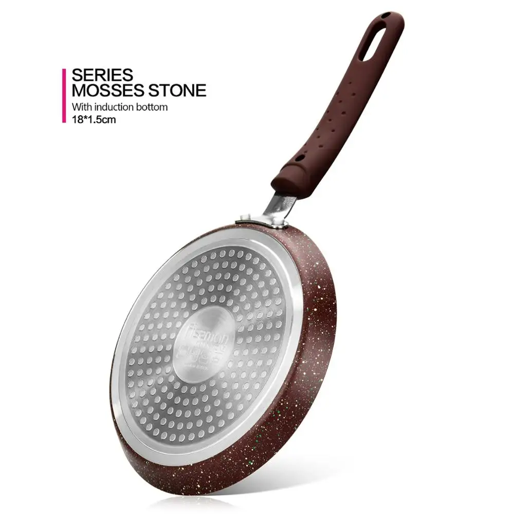 FISSMAN антипригарный мхи 18 см газовая плита сковорода для блинов|Сковороды| |