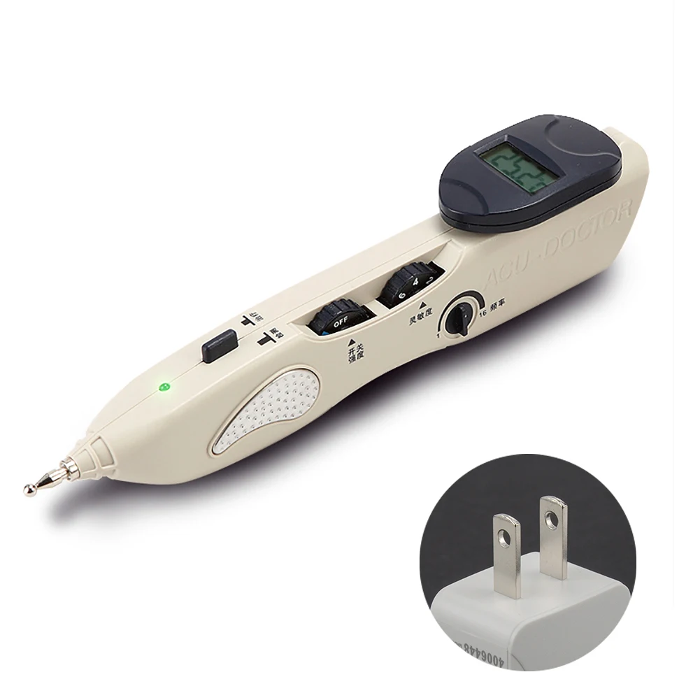 

New Stimulator Electronic Acupuncture Detector Massager Pen Automatic Meridian Pen Find Body Acupuncture Magic CE LCD Massager