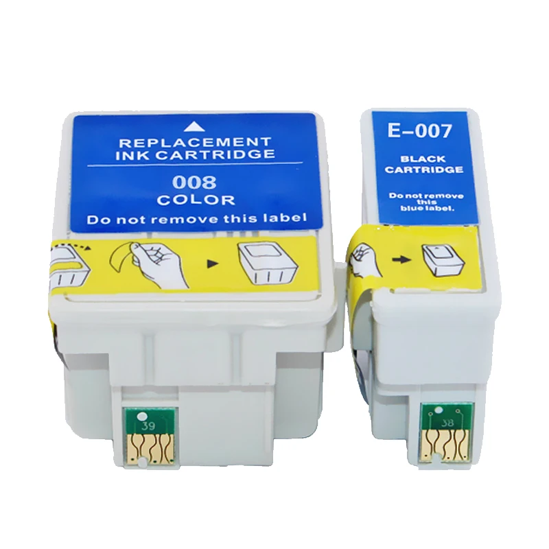 T007 T008 чернила для картриджа совместимый T 007 008 Epson Stylus Photo 900 1270 1280 1290 1290S картриджи