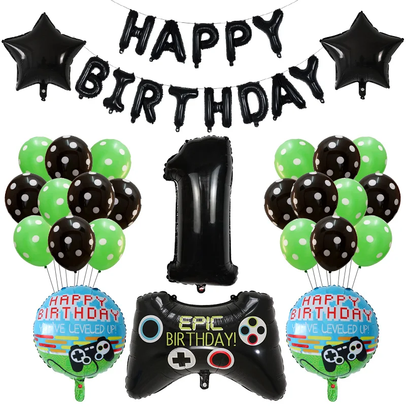 

Игровой контроллер 39 шт./компл., воздушный шар из алюминиевой фольги, украшение для дня рождения, воздушный шар для интернет-знаменитостей, детские игрушки Globos