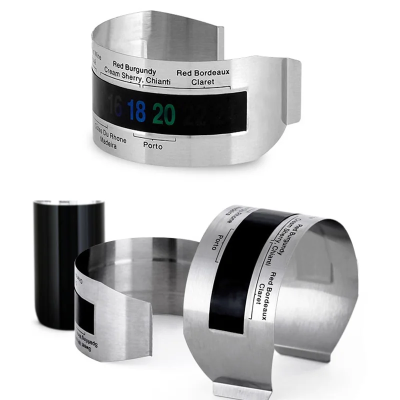 Вина воротник термометр умный бутылки вина оснастки ЖК-дисплей Дисплей зажим