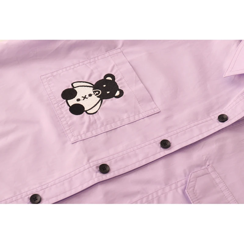 

2021 Summer New Blouses Polo Collar Short Sleeve Pocket Embroidery Blouses With Striped Print Tie Women Casual Basic Solid Shirt