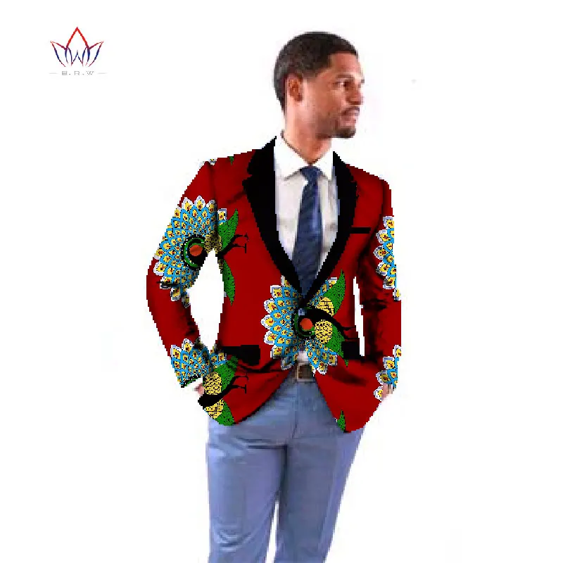 Африканский Дашики печати воск костюм мужские блейзеры Африка одежда Блейзер