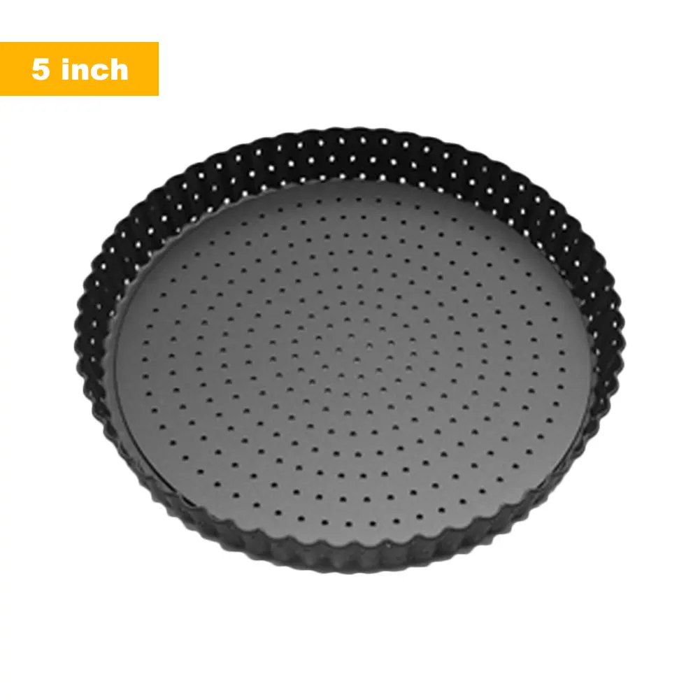

Pizza Tray Carbon Steel Thickened Non-stick Perforated Live Bottom Pizza Tray Crispy and Durable Baking Mold Baking Tray