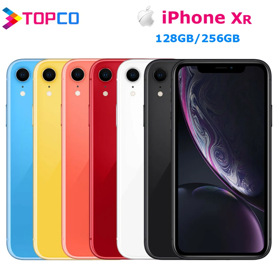 IPhone XR 128GB/256GB завод оригинальный разлоченый мобильный телефон Dual SIM/одной SIM картой
