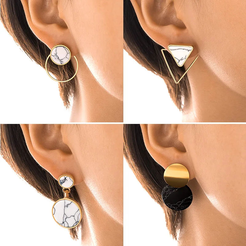 

Unusual 2020 Trend Fashion Acrylic Geometry Vintage Drop Earrings For Women Party Statement Pendant Earings Jewelry Wholesale