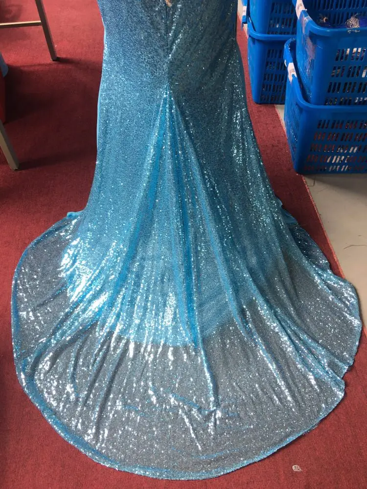 Женское вечернее платье русалка длинное Привлекательное с открытой спиной и