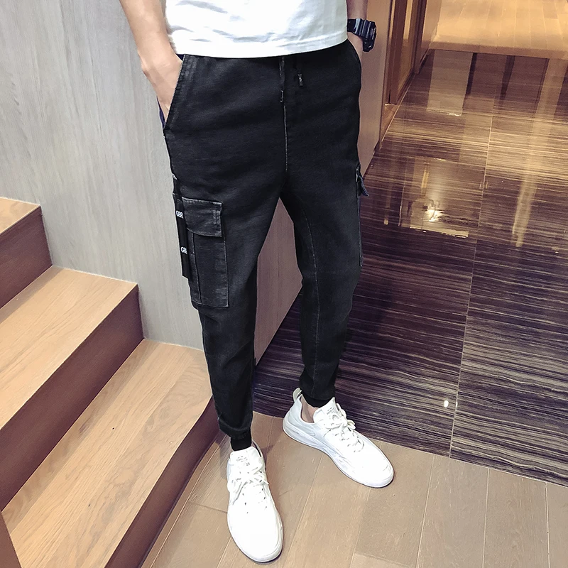 Мужские брюки карго 2019 шаровары джоггеры спортивные штаны в стиле Харадзюку хип