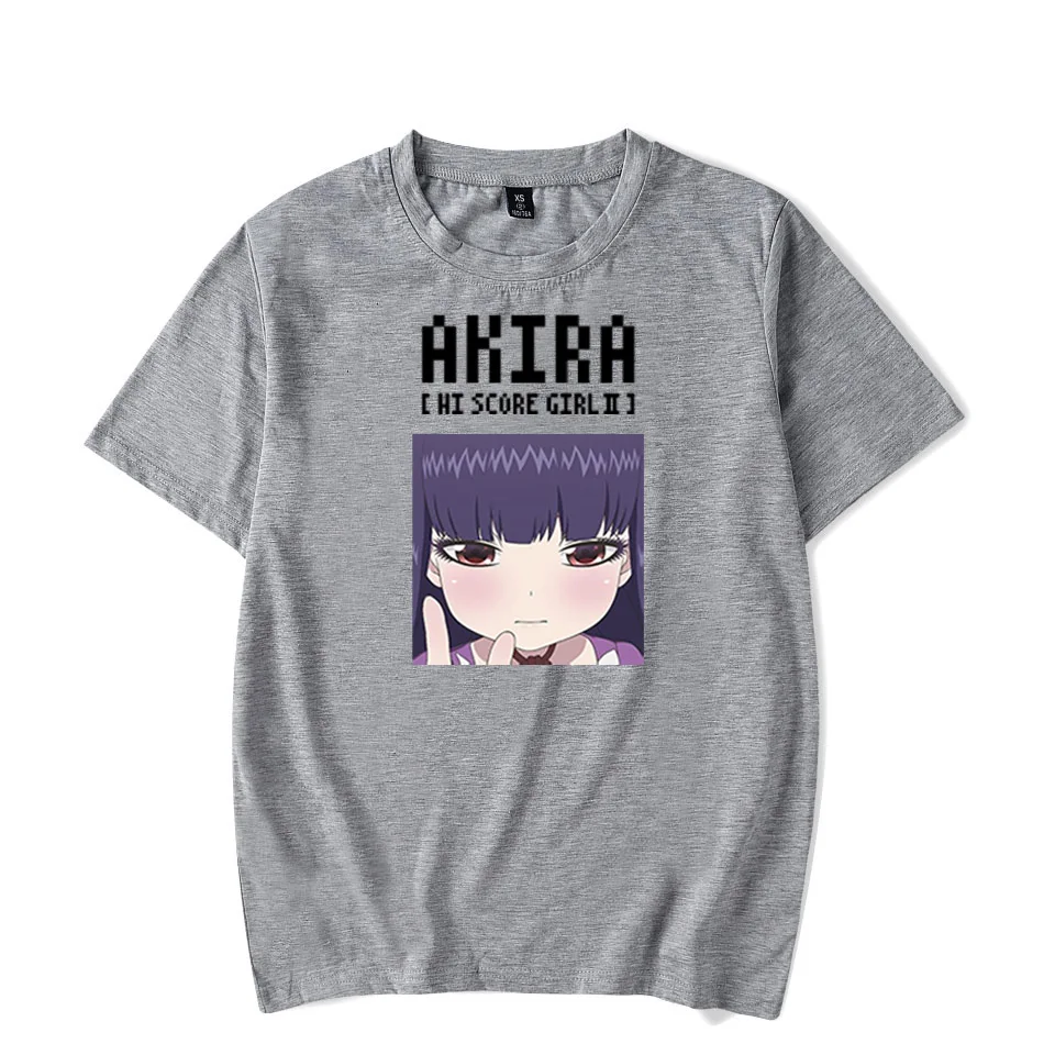 2020 аниме японский высокий балл девушка тире футболка для мужчин унисекс оверсайз