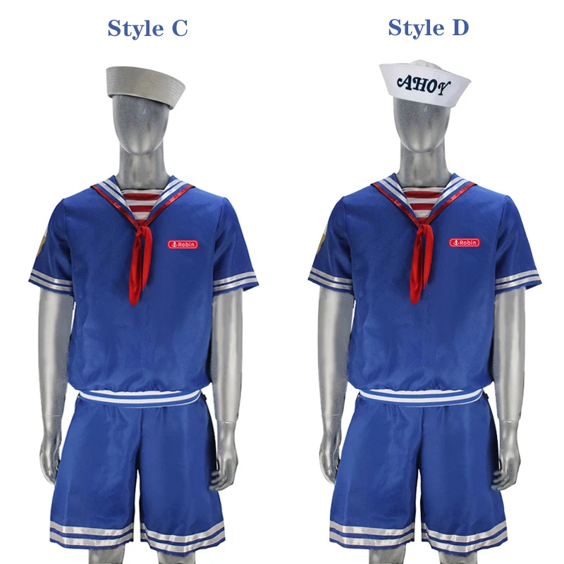 Странные вещи 3 Робин косплей костюм моряка для девочек школьная форма взрослых