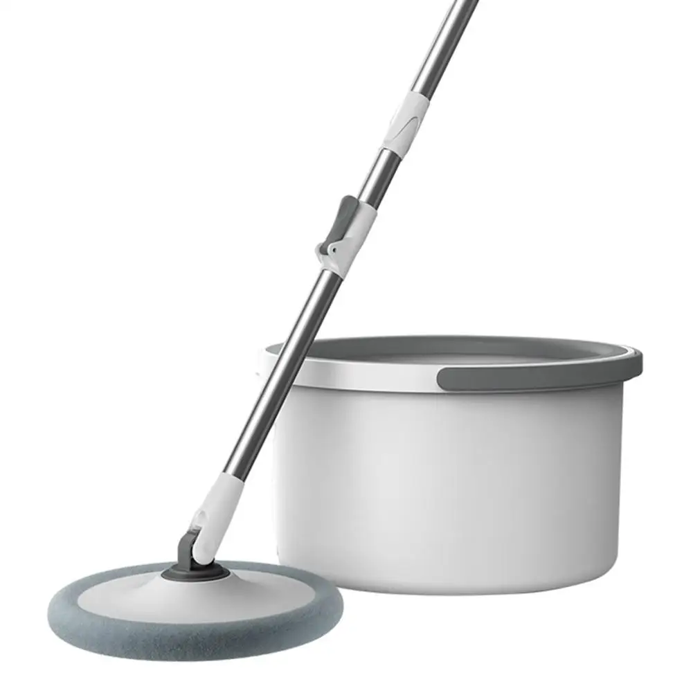 

Microfiber Spin Mop And Bucket System Mop And Bucket With Wringer Set Spinning Mops For Floor Cleaning Support Self Separation
