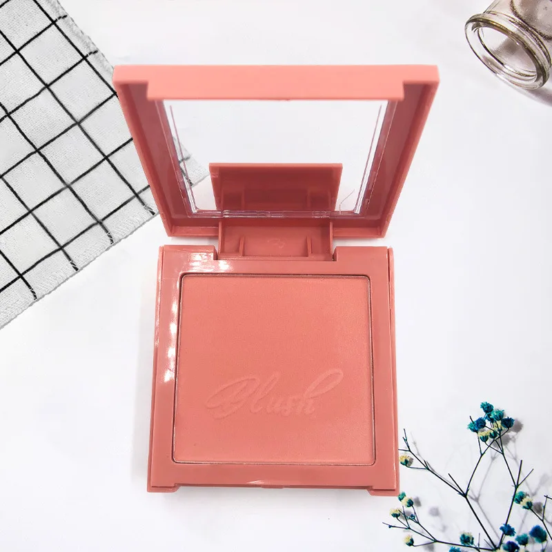 4 цвета Румяна квадратные матовые румяна осветляют кожу естественный
