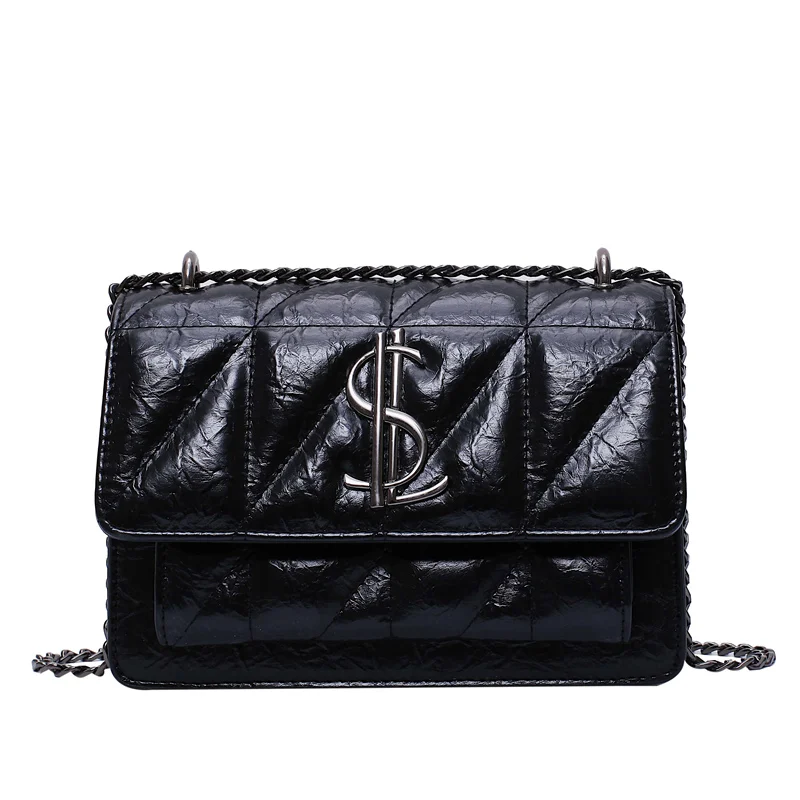 Black style2 Роскошные сумки от известного бренда, женские дизайнерские сумки, классические клетчатые сумки через плечо, кожаные женские сумки-мессенджеры - Цвет: Black style2