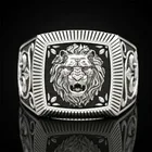 Властный Лев мужское кольцо с головой европейский и американский стиль кольцо ювелирные изделия для вечеринки аксессуары BAOSHINA