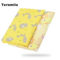 teramila childlike cartoon twill patchwork cloth fabric to meters printed material for sewing clothes cotton fabrics per meter