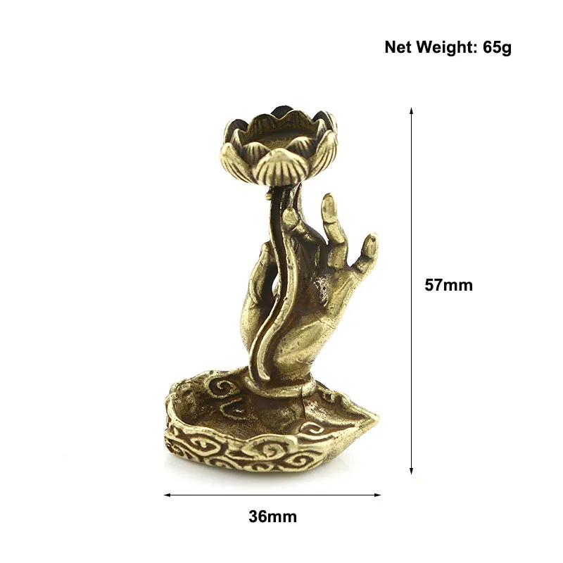 Медный орнамент для чайной церемонии в винтажном стиле медный Будда ручной виде