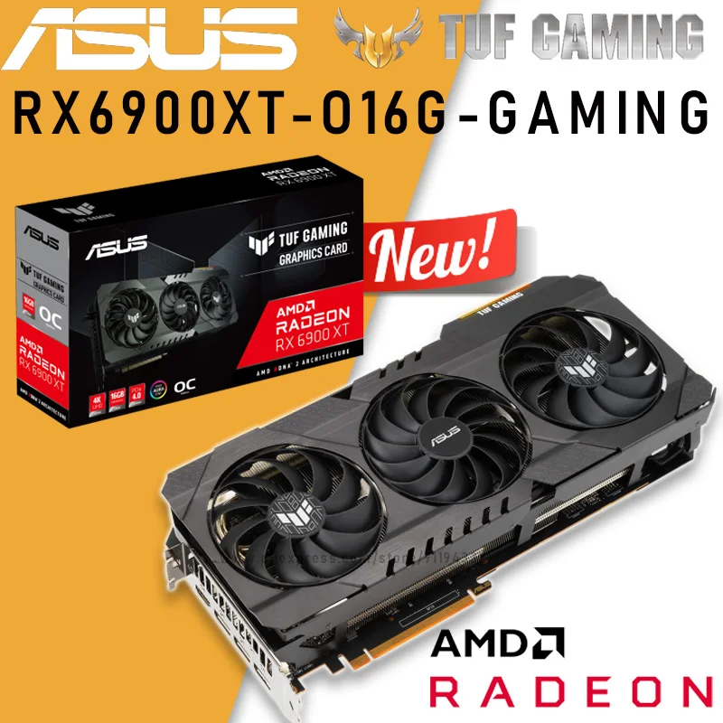 Игровая Видеокарта ASUS TUF RX6900XT O16G GDDR6 16 Гб 16000 бит |