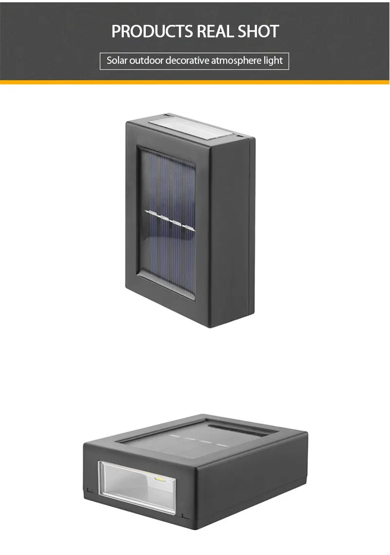 

2PCS Solar Wall Lamp Outdoor Garden Household Waterproof Bracket Light Light Up and Down Garden Decorative Wall Lamp