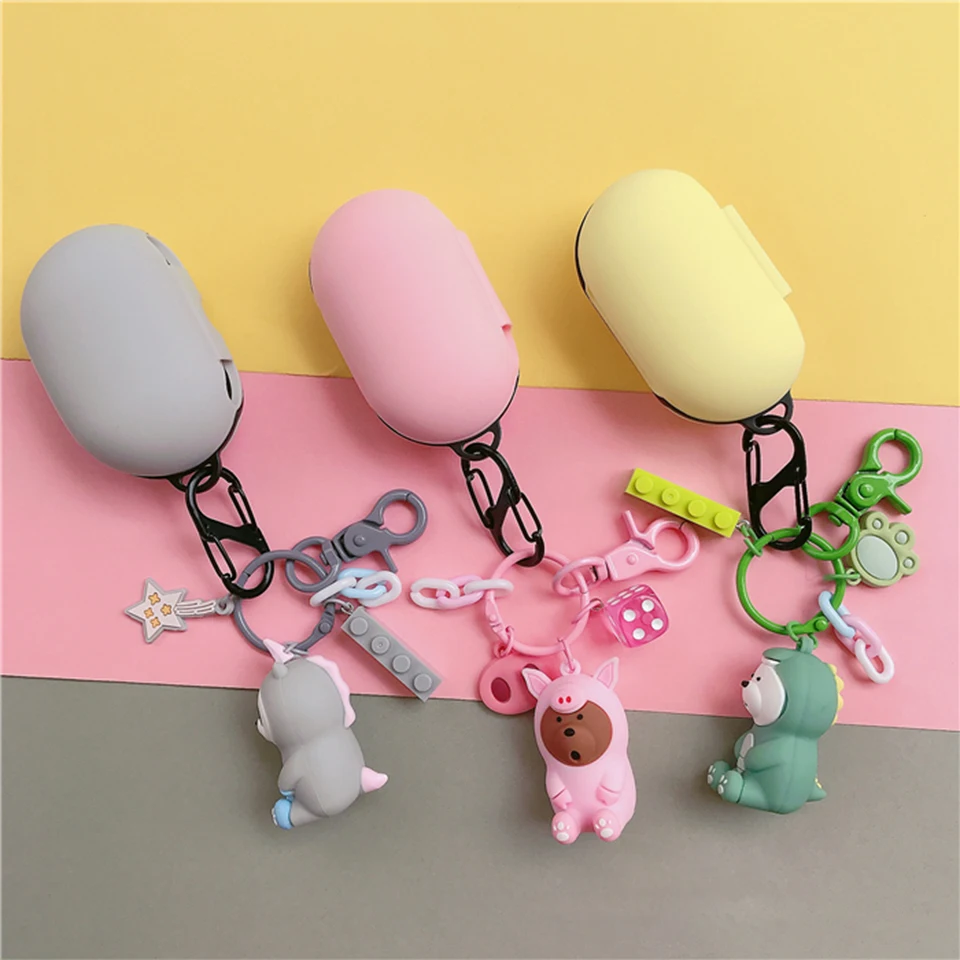 

Cartoon Cute Bear Silicon Cover for Samsung Galaxy Buds Buds+ Plus 2020 Case Bluetooth Headset Charging Box Cover Headphone Case
