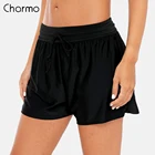 Шорты для плавания Charmo женские в стиле пэчворк, бикини с регулируемыми бретельками, плавки для мальчиков, плавки