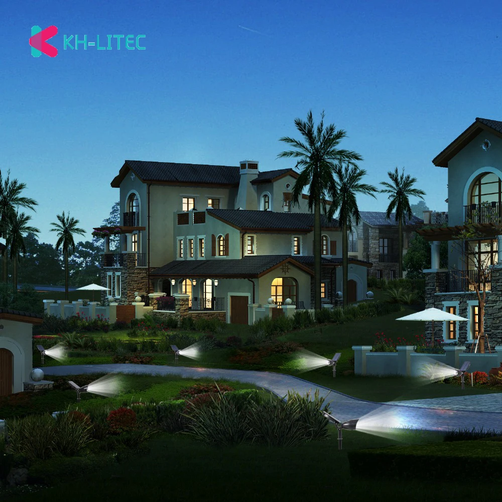 Солнечный светильник s наружный 2 в 1 Точечный приведенный действие 3 светодиодный