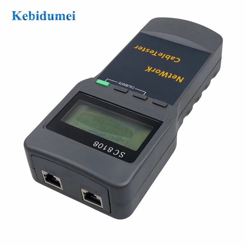 Беспроводной сетевой тестер Kebidumei SC8108 с ЖК дисплеем кабеля RJ45 и LAN для телефона