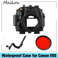 meikon 40m 130ft underwater waterproof housing case for canon eos 650d 700d rebel t4it5i camera