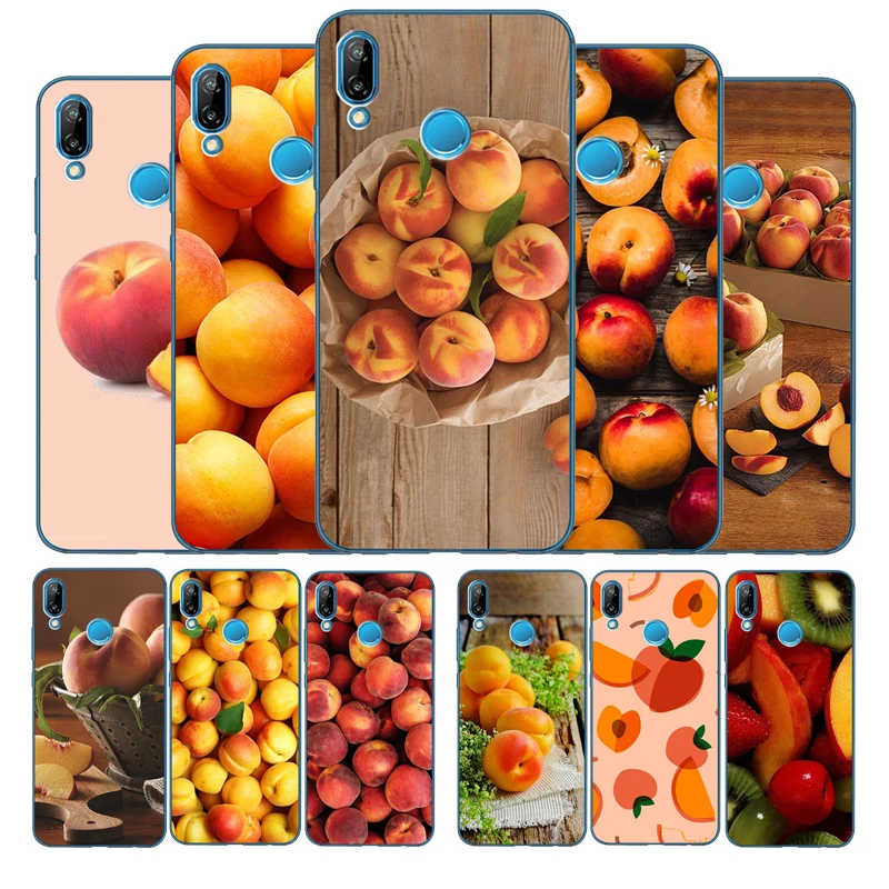 Персиковый чехол для Huawei P9 P10 P20 P30 P40 P smart Lite Plus Pro Чехлы Y5 Y6 Y7 2017 2018 nova 3i мягкий