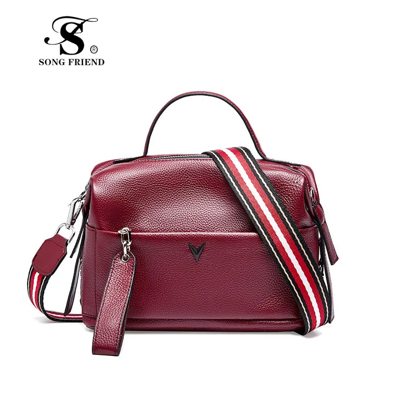 Женская сумка Бостон из воловьей кожи на одно плечо|Сумки с ручками| |