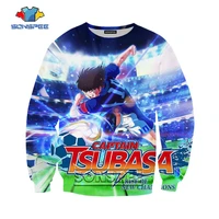 sonspee new captain tsubasa sweatshirt men women hoodies 3d print anime unisex long sleeve hip hop round neck fashion pullover