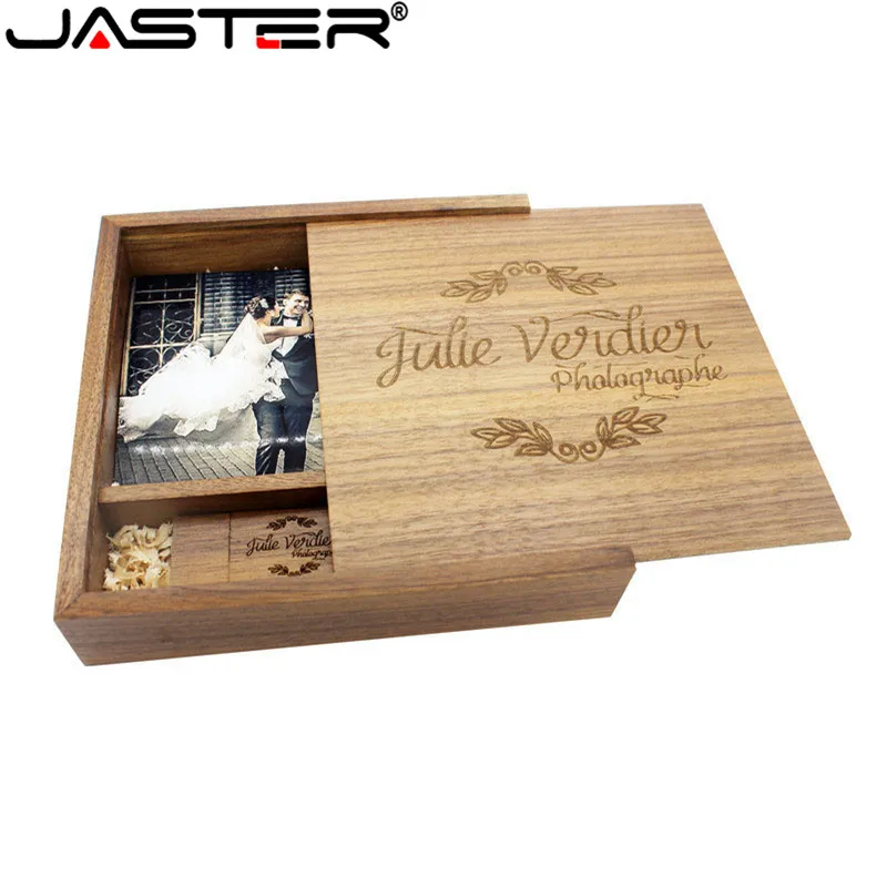 Фотоальбом JASTER maple деревянный usb + коробка карта памяти флеш накопитель 8 ГБ 16 32 64