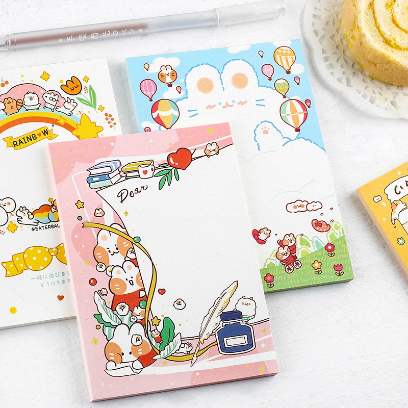 Sandro бумага для заметок креативная Милая карта сообщений мультяшная сетка