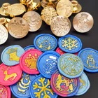 2020 Новый Рождественский набор восковых печатей с jingle bell украшение Снежинка Санта Клаус носки с оленями Рождественская елка подарки Ретро герметизирующий материал штамп