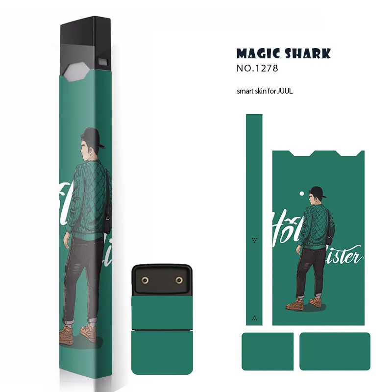 Модные 2.5d стерео пленки наклейки для Juul аксессуары электронных сигарет чехол