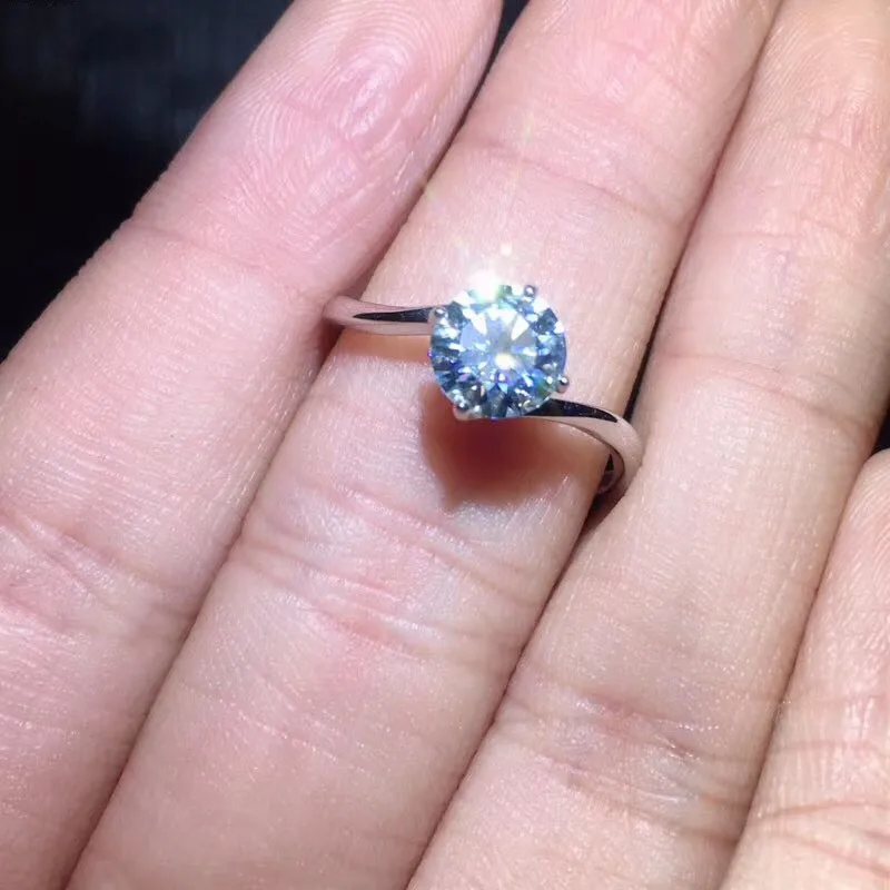 Поставка 925 пробы Серебряное покрытое белым золотом инкрустированное подлинное