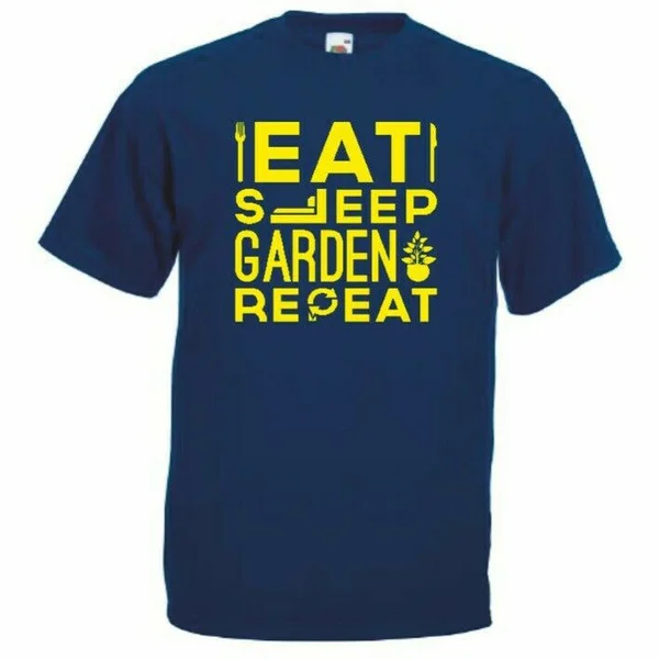 

Eat Sleep Garden Repeat Gardening T-Shirt Fathers Day