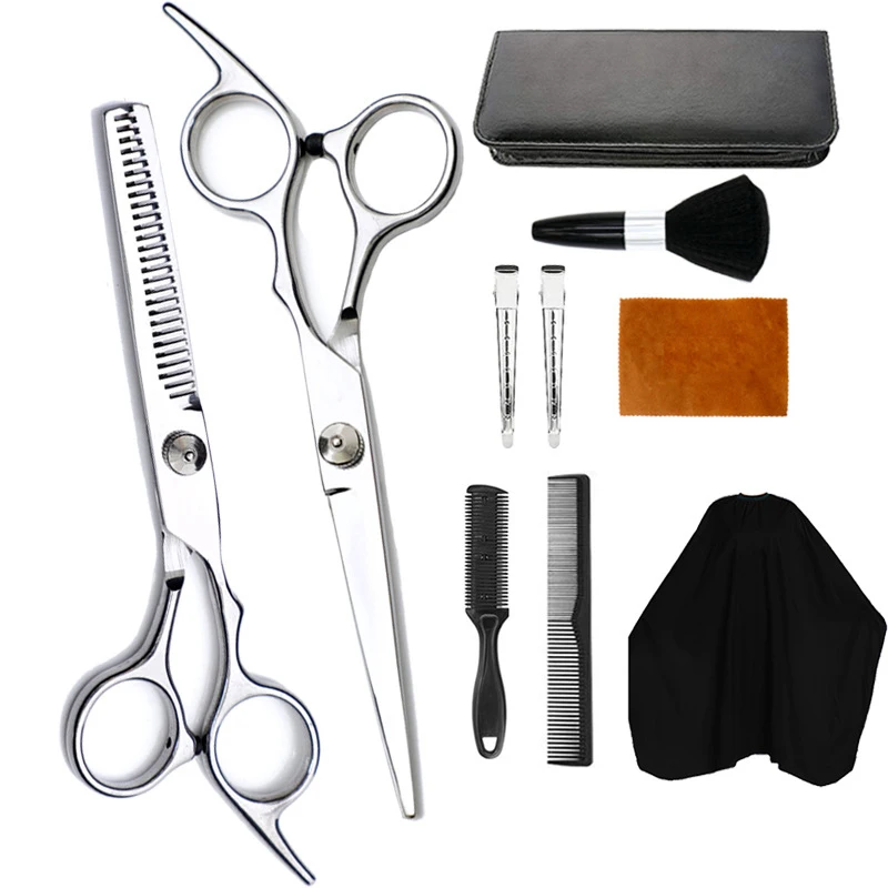 

10PCS Professional Hair Cutting Kit Barbers Tools Set for Men Women Adults Kids Salon Hairdressing BFC996