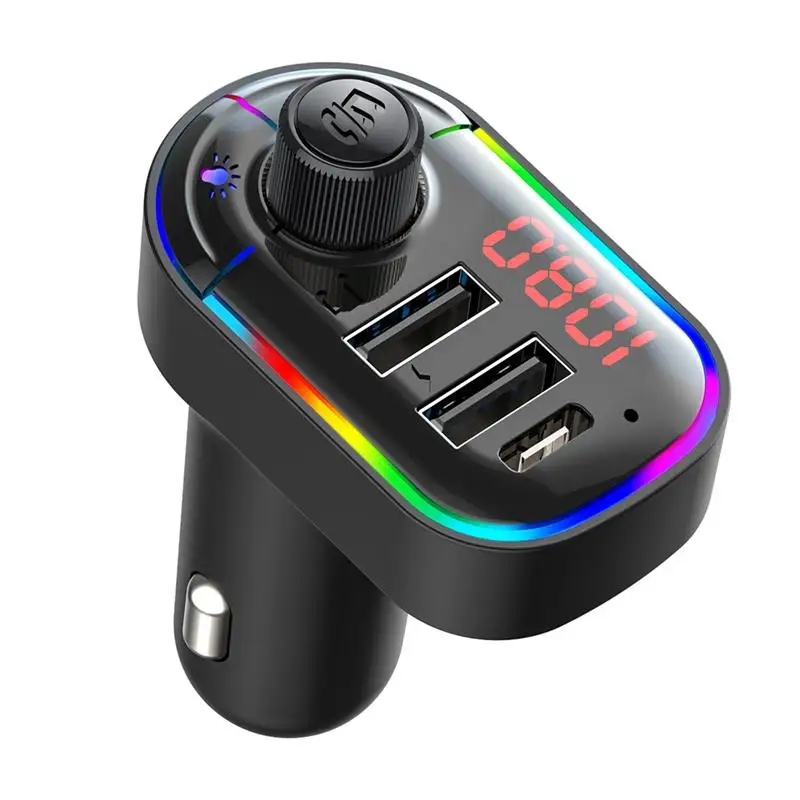 Автомобильное зарядное устройство USB FM передатчик Bluetooth 5 0 радиомодулятор