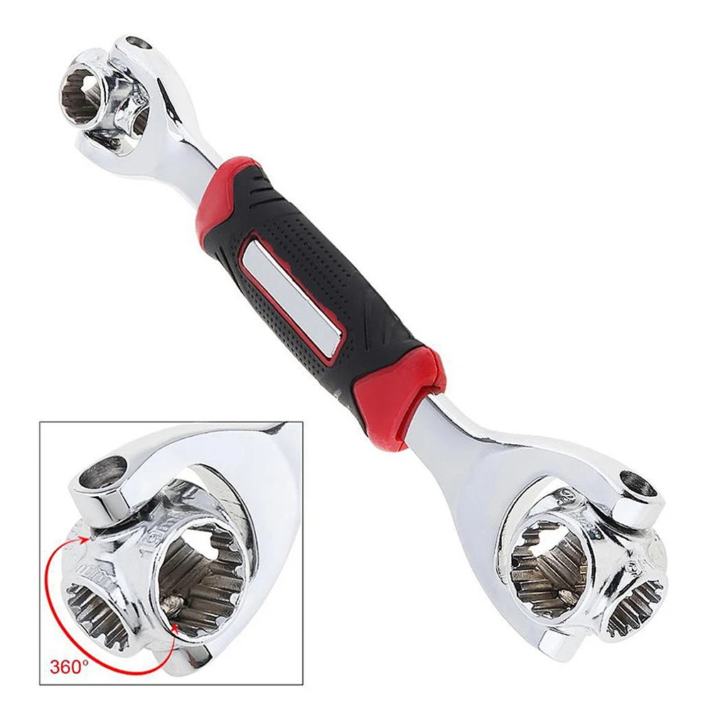 

Socket Wrench Universal 48-in-1 Ratchet Spanner Car Repair Furniture 360 Degree Rotating Hand Tool Socket Wrench