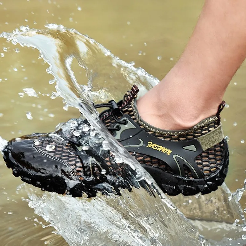Летние спортивные пляжные туфли Мужская обувь для воды походов на открытом