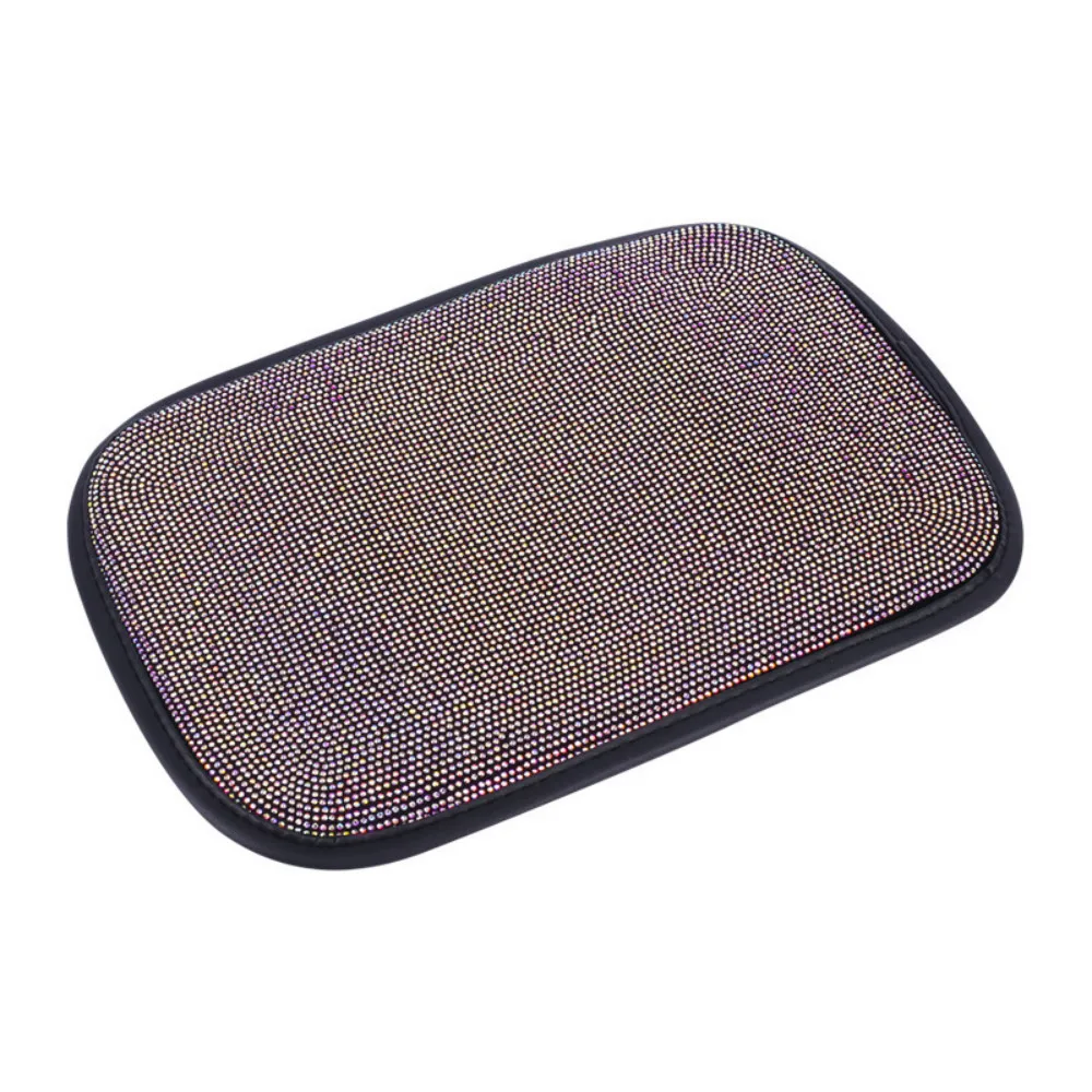 

Multicolor Diamond Car Armrest Rhinestone Cover Pad Shining Vehicle Center Console Armrest Pad Bling Accessories For Woman Girls