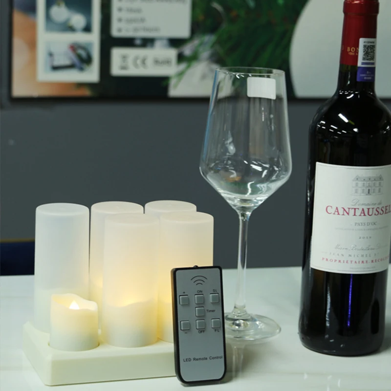 Перезаряжаемые светодиодные Электрический светильник в виде свечи беспламенные