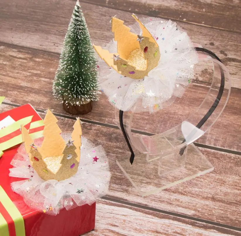 

New Stars girls hair accessories children crown hair bands headbands Glitter hair hoop kids party hair clip headdress K5