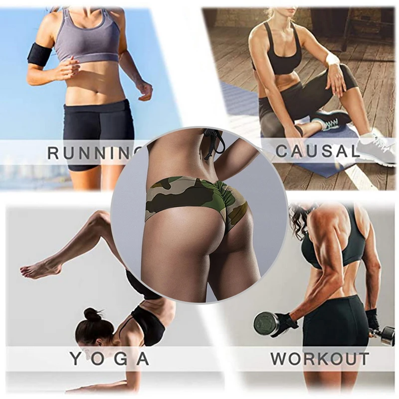 

Gym Shorts Fitness Yoga Short Scrunch Butt Yoga Shorts Short Workout Legging Low Waist Push up Fitness Yoga Shorts Camo Women