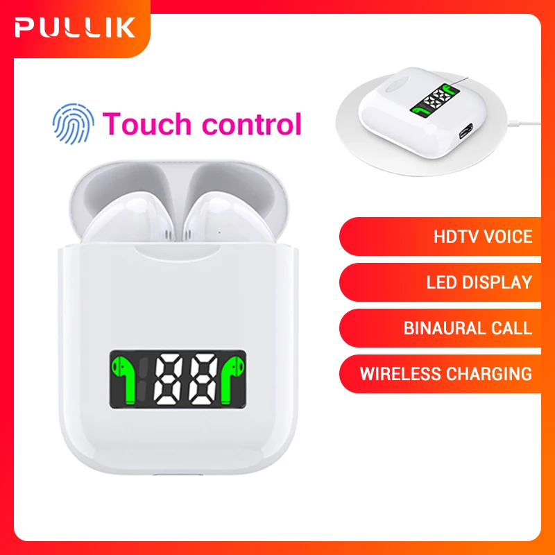 Беспроводные наушники i99 TWS Bluetooth со светодиодным дисплеем гарнитура музыкальные