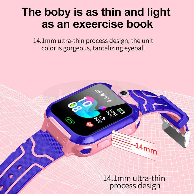 2019 new waterproof q12 smart watch multifunction children digital wristwatch baby watch phone for ios android kids toy gift free global shipping