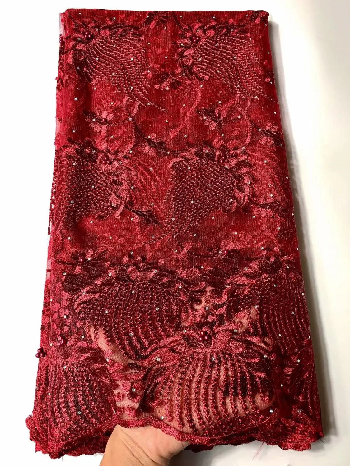 Свадебные камни кружево Золотое Африканское ткань высокого качества